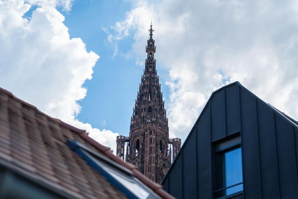 Le Carre D Or Appartement Terrasse Vue Cathedrale Strasbourg Eksteriør billede
